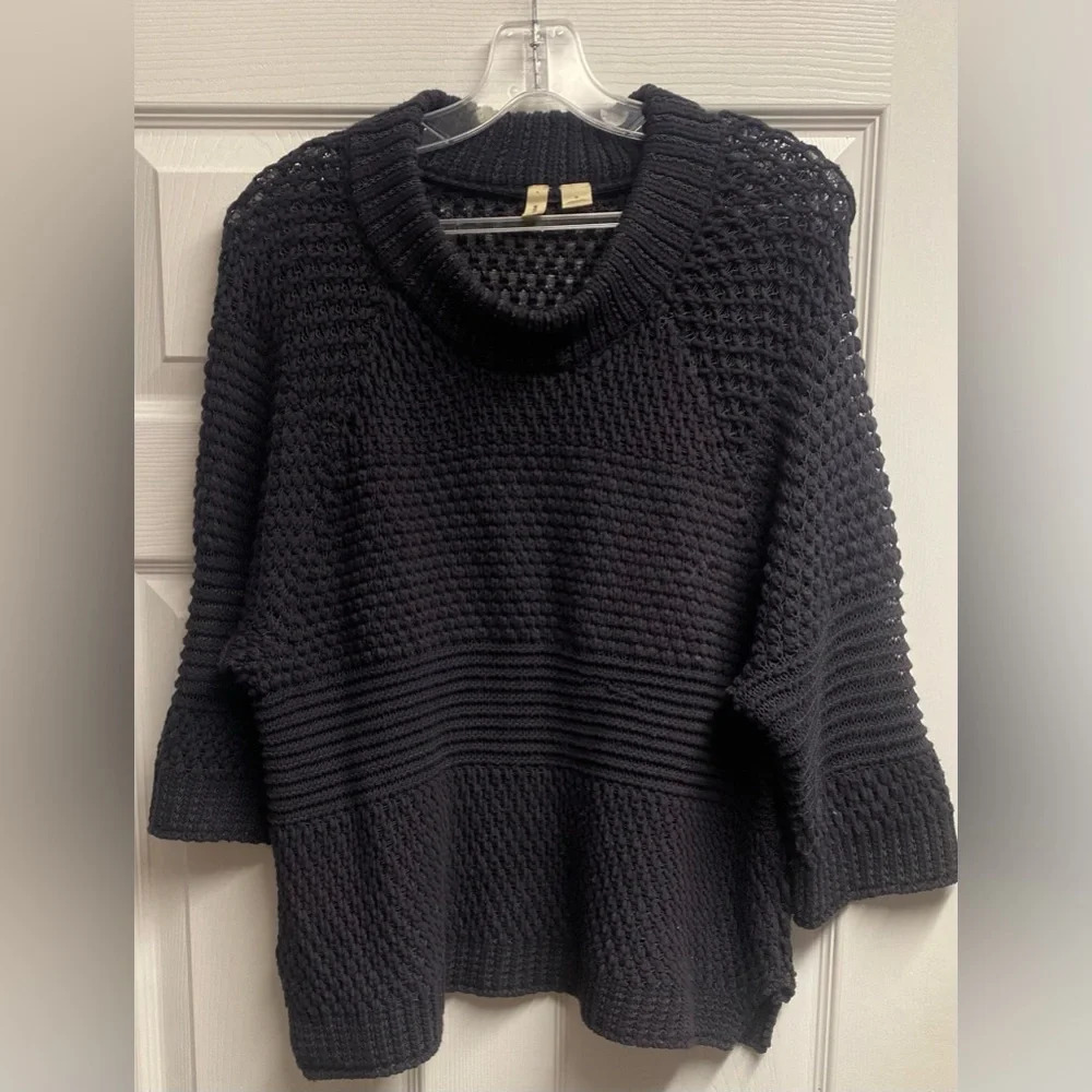 MOTH Anthropologie “Chatwin Bateau” 3/4 Sleeved Knit Sweater Size Medium